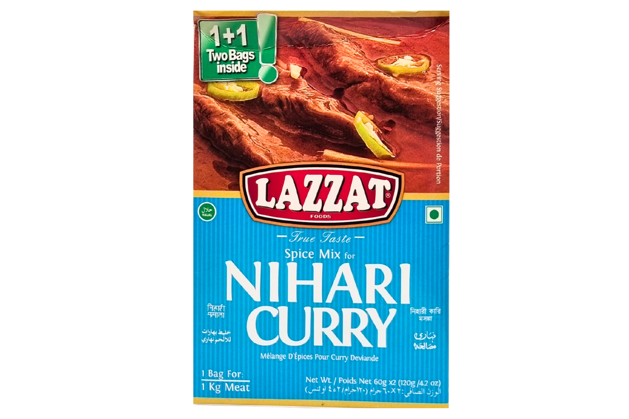 Lazzat Foods Spice Mix for Nihari Curry 120g Best Before it's